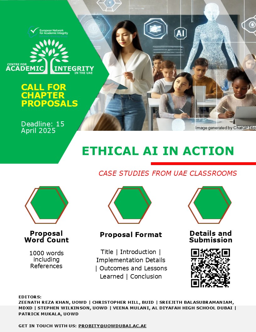 Are you an academic in the UAE? Teaching in school or university? Then this Call for Papers is for you!

Check out the details here - academicintegrity-uae.com/aiethicslab/ed…

Submit a chapter proposal today!

#academicintegrity #AIEthics