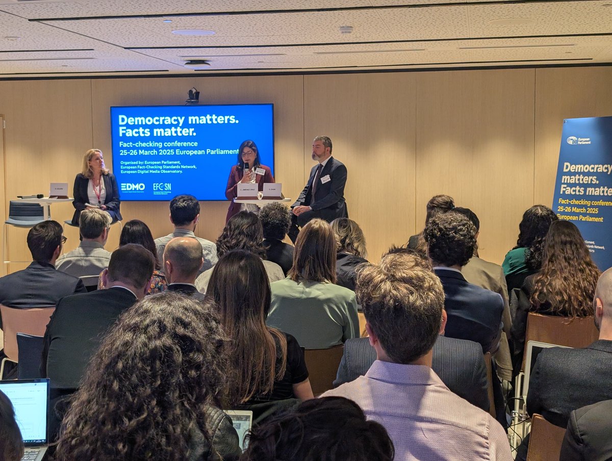 "We meet at a crucial time – a time when the role of #factcheckers has never been more vital, and yet, perhaps, never more challenging. […] This is a challenge not just for us gathered here today, but for European societies as a whole. Because the work you do is not optional. It