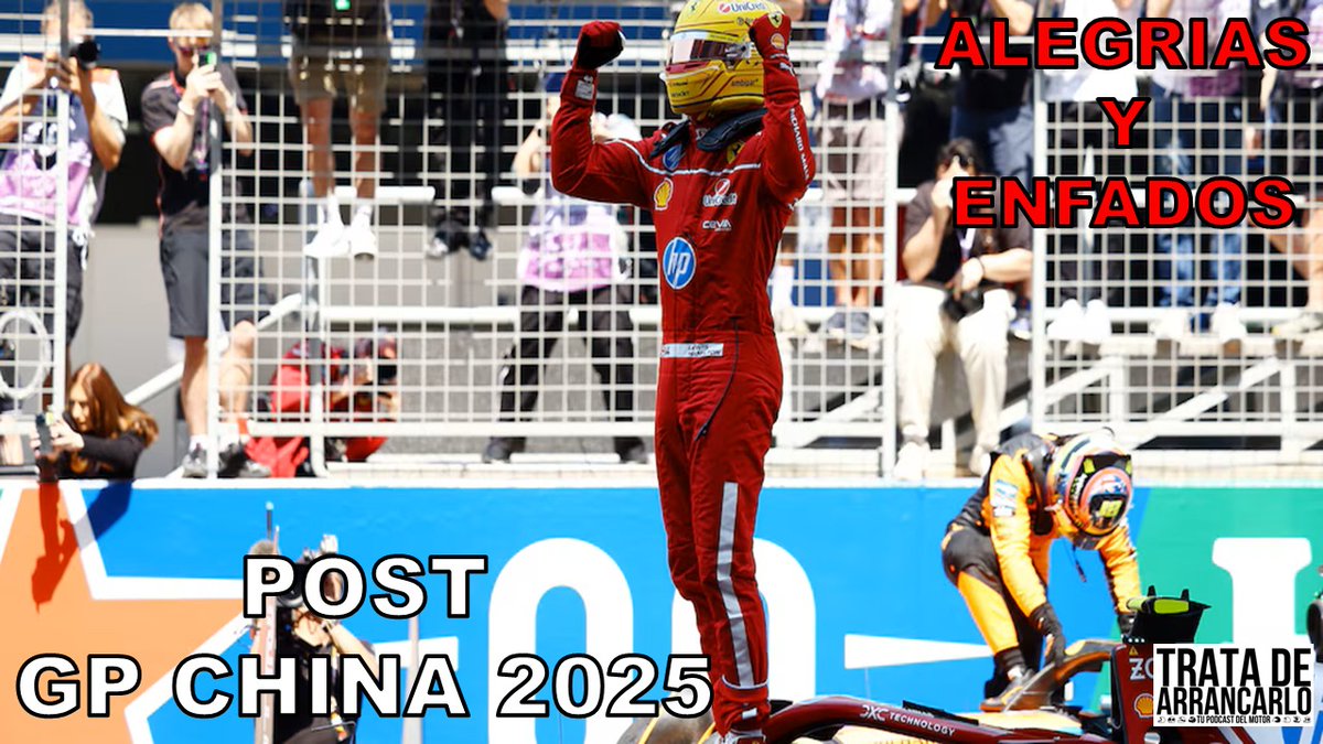 En directo analizamos lo que ha pasado en el Gran Premio de China. Segunda carrera de Formula 1 de la temporada en la que han pasado muchas cosas.

TE ESPERAMOS!!

#tratadearrancarlo #youtube #formula1 #programadeformula1 #formula1endirecto

youtube.com/live/VK9rtNu1K…
