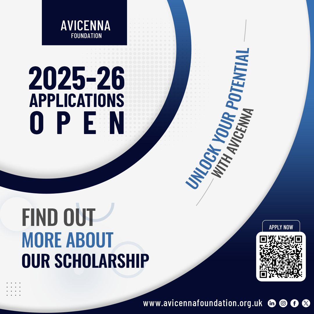 Thinking about applying for the Avicenna Foundation 2025 intake? 💭

Let this be your sign to go for it! 🚀

📌 Applications are still open! Don’t miss out on mentorship, leadership development &amp; a powerful network.

🔗 Apply today: avicennafoundation.org.uk/scholarship/ 

#Scholarships