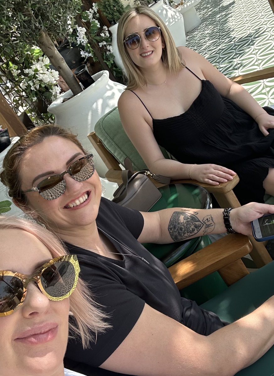 Here’s me and the crew in Dubai, also not dead yet. Although Nicole did come close with a massive blood clot that turned into a P.E. 

lol.