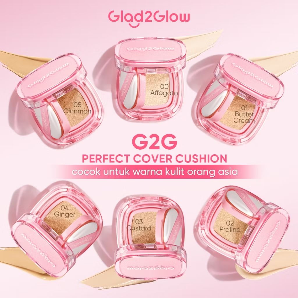 Cek [100% Ori] Cushion Glad2Glow Perfect Cover Cushion 11g 6 Shades Matte Finish Cosmetics Make Up BB Cream CC Cream G2G Bedak glad 2 glow Foundation Powder BPOM dengan harga Rp66.000. Dapatkan di Shopee sekarang! s.shopee.co.id/5fauZBBPqF?sha…