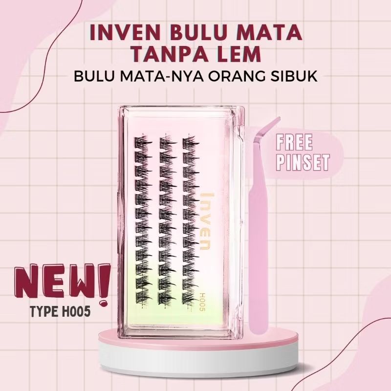 Cek 《TANPA LEM》 H005 Bulu Mata Palsu LANGSUNG TEMPEL INVEN Premium Eyelash Mega Volume Look kode : H005 FREE PINSET / Tweezer hasil natural extensions bulumata bulu mata dengan harga Rp26.999. Dapatkan di Shopee sekarang! s.shopee.co.id/8AIFXe97Kx?sha…