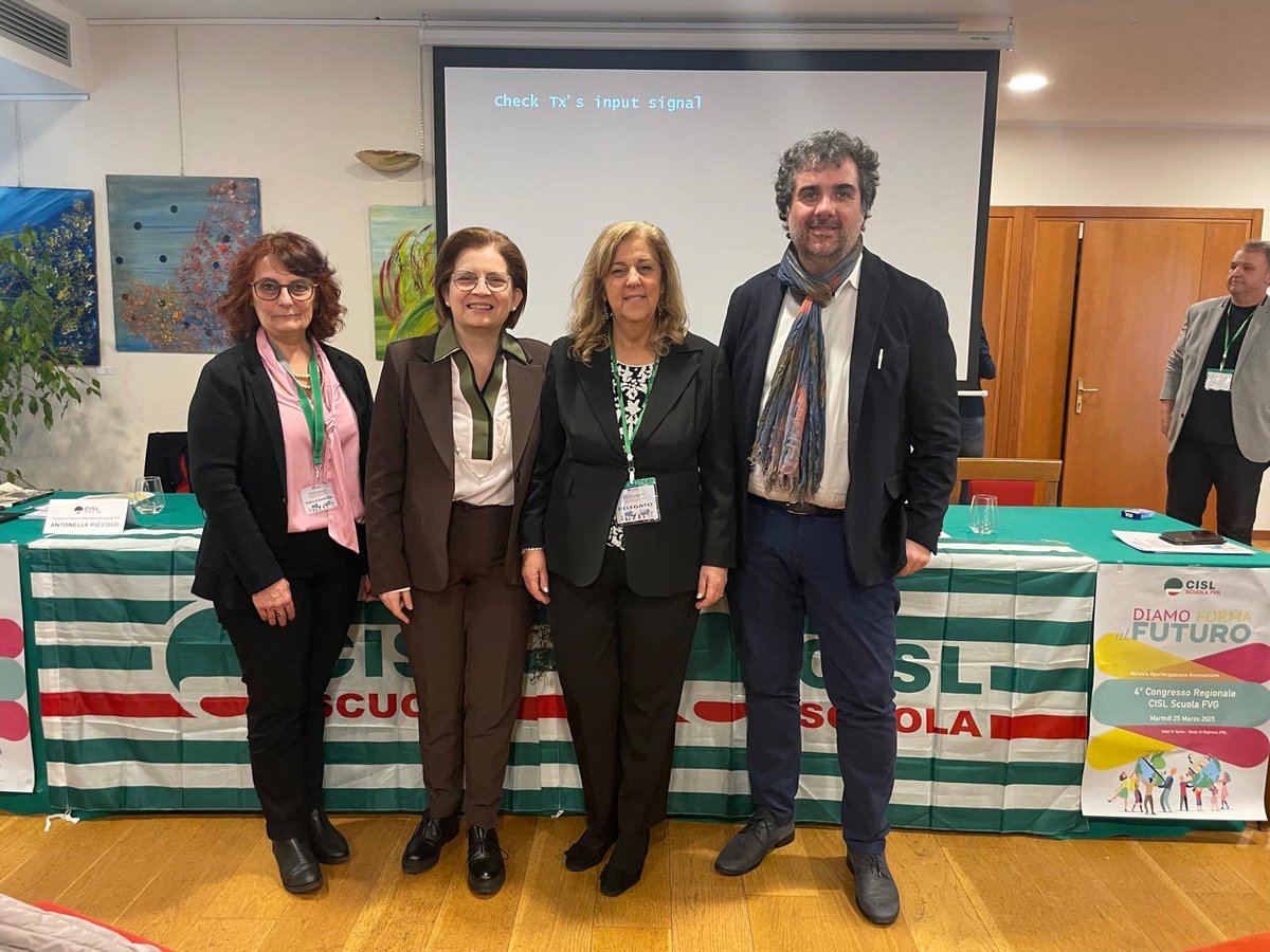 cislscuola's tweet image. 🟩‼️In diretta dai #congressi regionali CISL Scuola. Antonella Piccolo confermata segretaria generale della Cisl Scuola Friuli V.G.. Con lei in segreteria Anna Pegoraro e Silvio Bagnariol. Al congresso è intervenuta la segretaria generale nazionale ⁦@IvanaBarbacci⁩