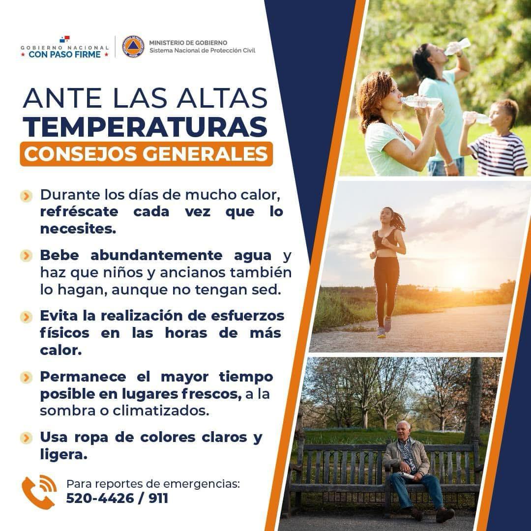 #CampañaDePrevención | Recomendaciones ante altas temperaturas.  #ConPasoFirme.