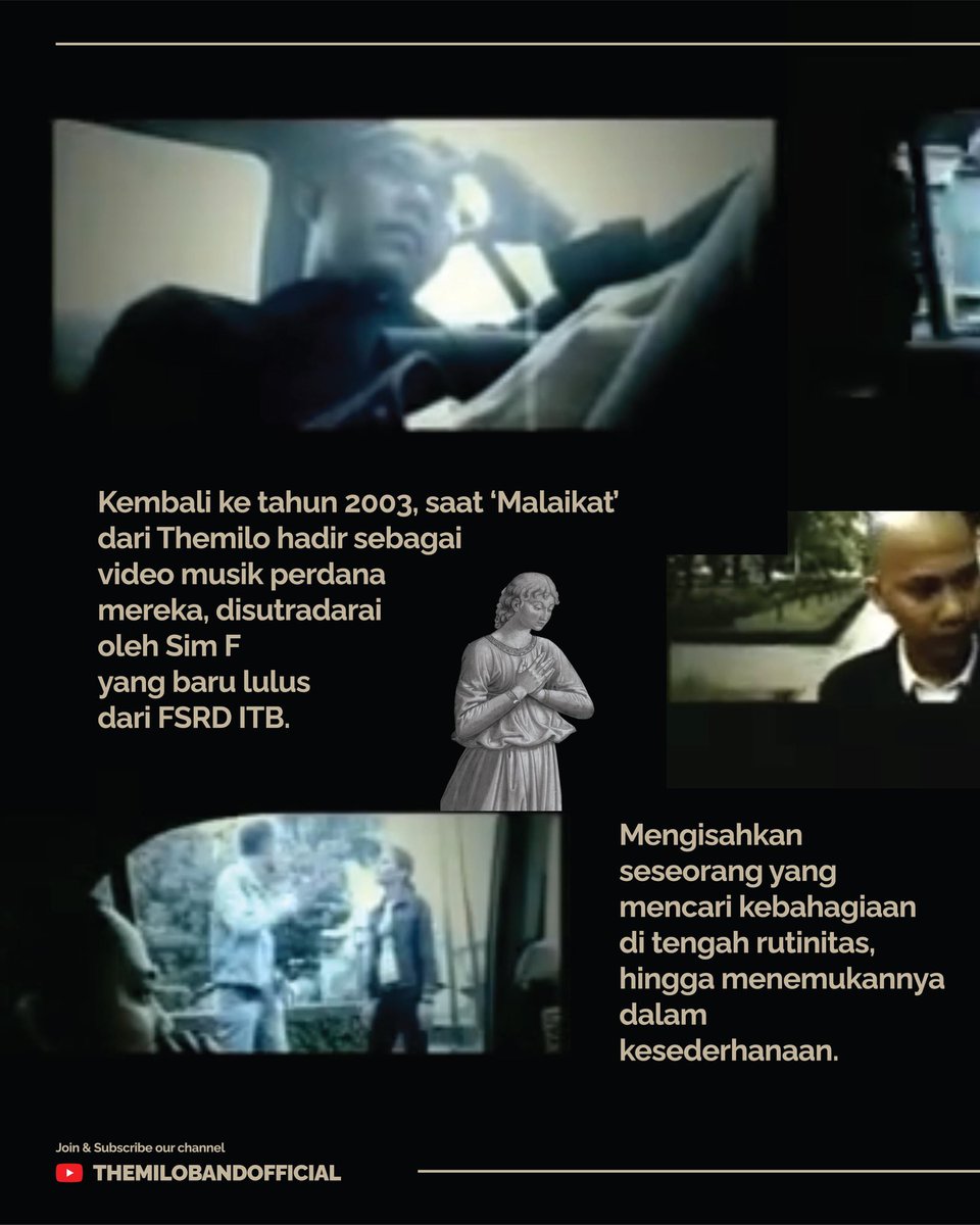 Themiloband's tweet image. Di awal, dia bagai malaikat yang turun mengisi kekosongan jiwa — suci, sempurna, tak tersentuh. Tapi kenyataan berbicara lain. ‘Malaikat’ dari Themilo bukan sekadar lagu, tapi perjalanan rasa: dari kekaguman, cinta, hingga pahitnya kehilangan. Youtube Channel: THEMILOBANDOFFICIAL