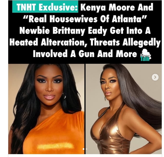 So.. <a href="/Bravo/">@bravo</a> can we discuss the 🐘in the room? Kenya got the 👢 for sharing porn pictures of Brit Eddy that is already on the internet before we even learned who Brit Eddy is. Help it make sense Brit Violent threat didn't get her fired but a harmless shade of britt nudes is? #RHOA