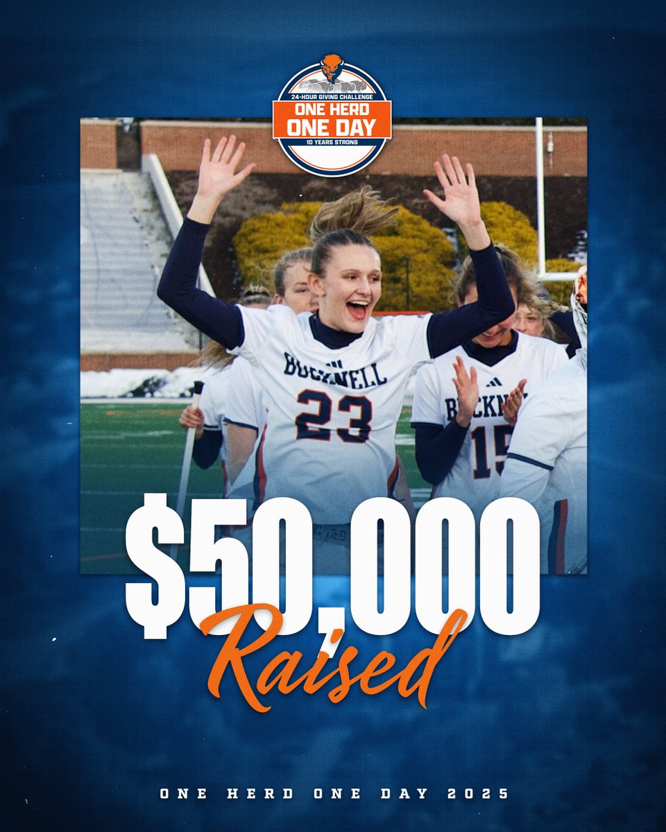 We've reached 50k! Let's keep it going Bison Nation! #OneHerdOneDay #rayBucknell
