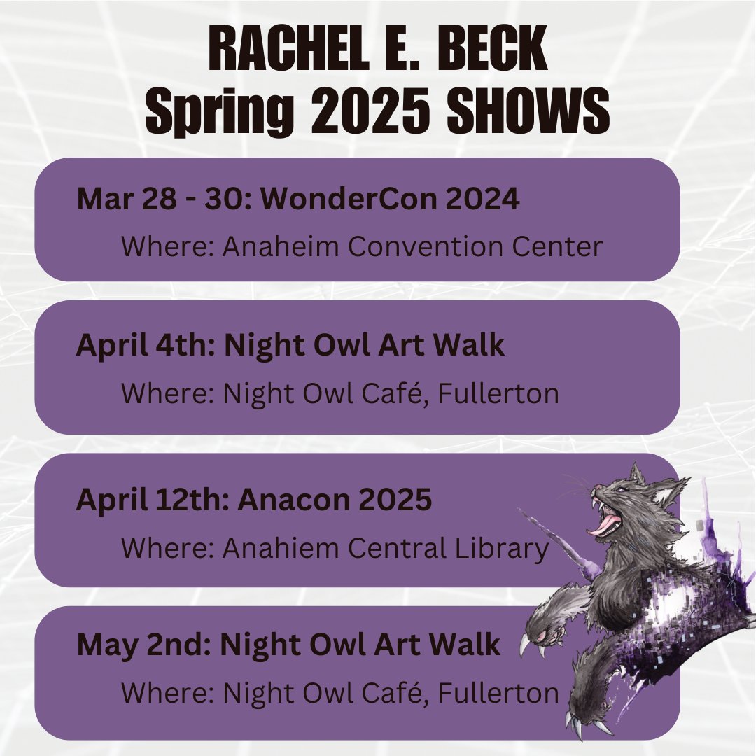 It's going to be a busy spring. 

Come say hi and grab a book!