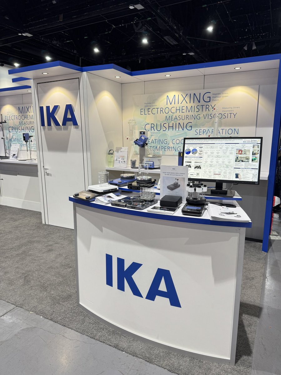 Another fun day at #ACSSpring2025 x <a href="/IKAworldwide/">IKA</a> Booth 3627 in the Expo Hall. Come say hi!! #echem #synthesis