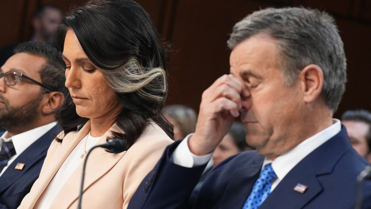 Dems Slam Trump Intel Chiefs to Their Faces Over Group Chat Fiasco

CIA Director John Ratcliffe and DNI Tulsi Gabbard faced tough questions at a Senate Intelligence Hearing on Tuesday. 

Story: rollingstone.com/politics/polit…