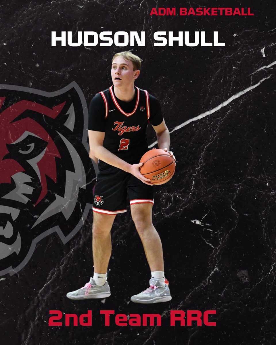ADM Boys Basketball (@adm_tigerhoops) on Twitter photo Congrats to <a href="/HudsonShull/">Hudson Shull</a> on earning 2nd Team All-RRC honors! He was also named first team all-substate!
๐ด 2nd in RRC in made 3 pointers (53)
โซ๏ธ 4th in RRC in 3PT% (42.7)
๐ด Elite on ball defender
โซ๏ธ13 pts/5 rebs with 3 made 3s in state tourney
Big senior season ahead for #2! Congrats to <a href="/HudsonShull/">Hudson Shull</a> on earning 2nd Team All-RRC honors! He was also named first team all-substate!
๐ด 2nd in RRC in made 3 pointers (53)
โซ๏ธ 4th in RRC in 3PT% (42.7)
๐ด Elite on ball defender
โซ๏ธ13 pts/5 rebs with 3 made 3s in state tourney
Big senior season ahead for #2!