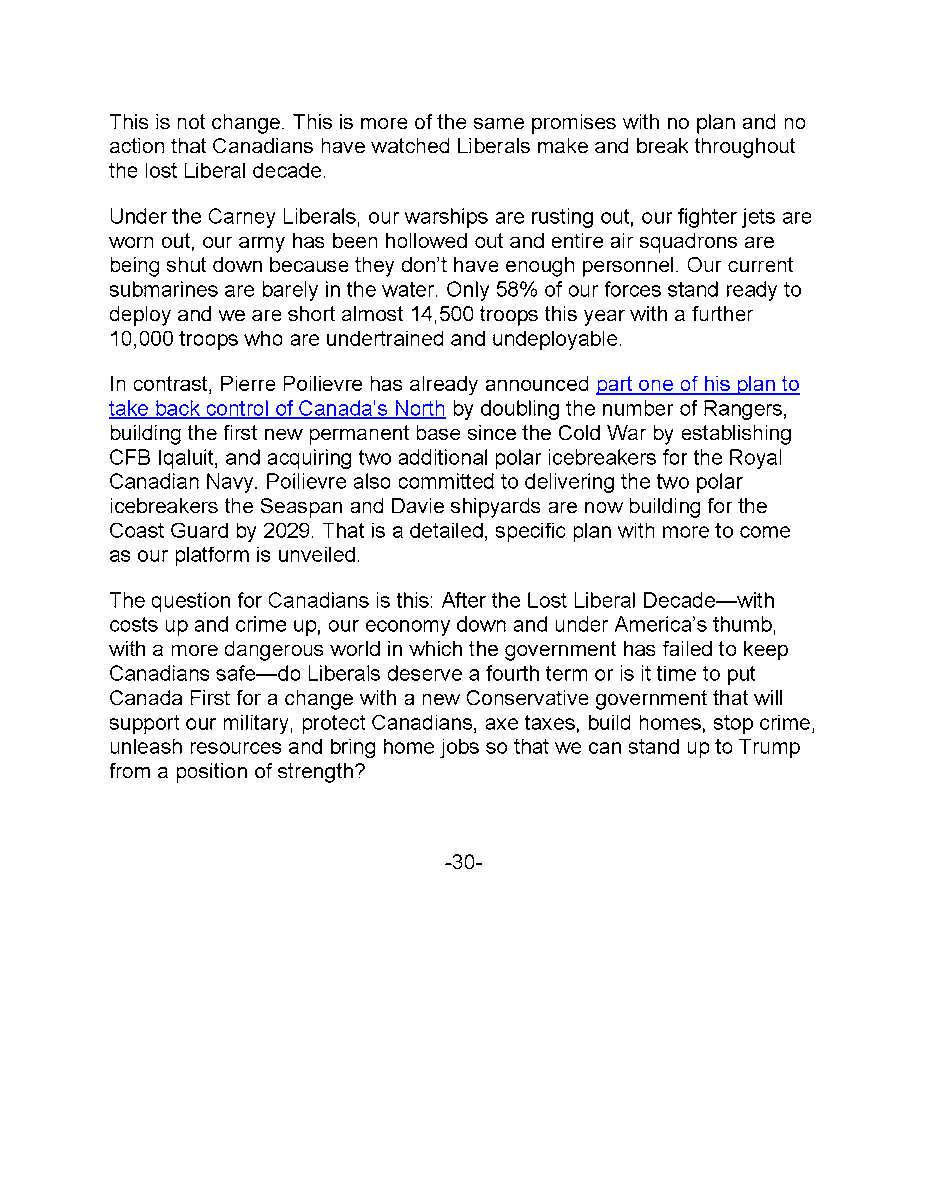 jamesbezan's tweet photo. 🚨BREAKING 🚨
My statement in response to Mark Carney's defence policy announcement: https://t.co/Lv6vV9RIIj
Visit https://t.co/NxnJeXRGzH to be able to click the links embedded in the statement for more information! https://t.co/G8HcHBeHci