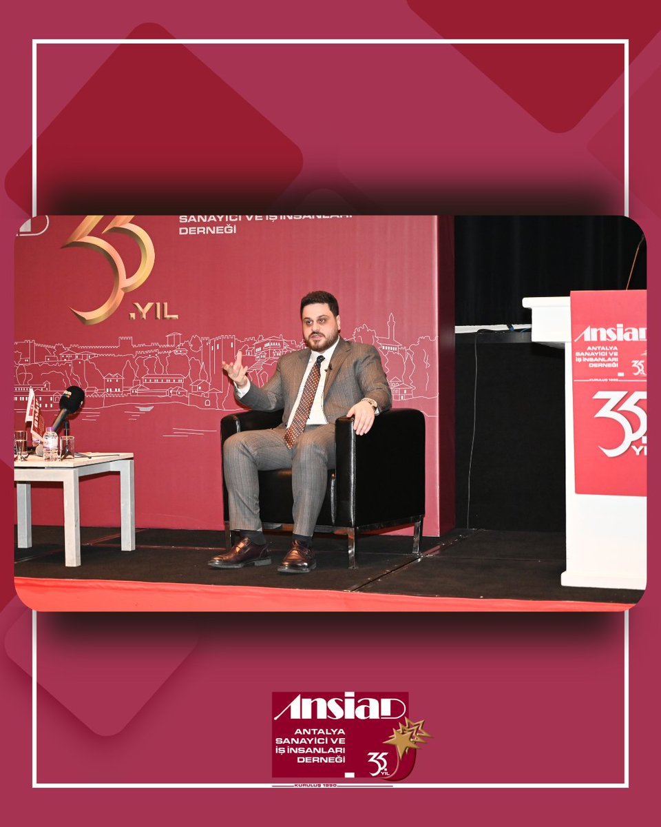 ANSIAD's tweet photo. ANSİAD Yüksek Danışma Kurulu Başkanı & Özgüntur Özel Eğitim İnşaat Taah. Turz. Tic. A.Ş. Yönetim Kurulu Başkanı Abdullah ERDOĞAN’ın yapmış olduğu ANSİAD 5. Olağan Toplantısı’nda, konuğumuz Bağımsız Türkiye Partisi Genel Başkanı Hüseyin BAŞ konuşmasını gerçekleştiriyor.