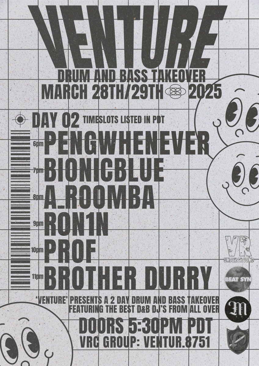 Drum and Bass Takeover at Venture? SIGN ME UP
Come check me out on Day 2 of the event