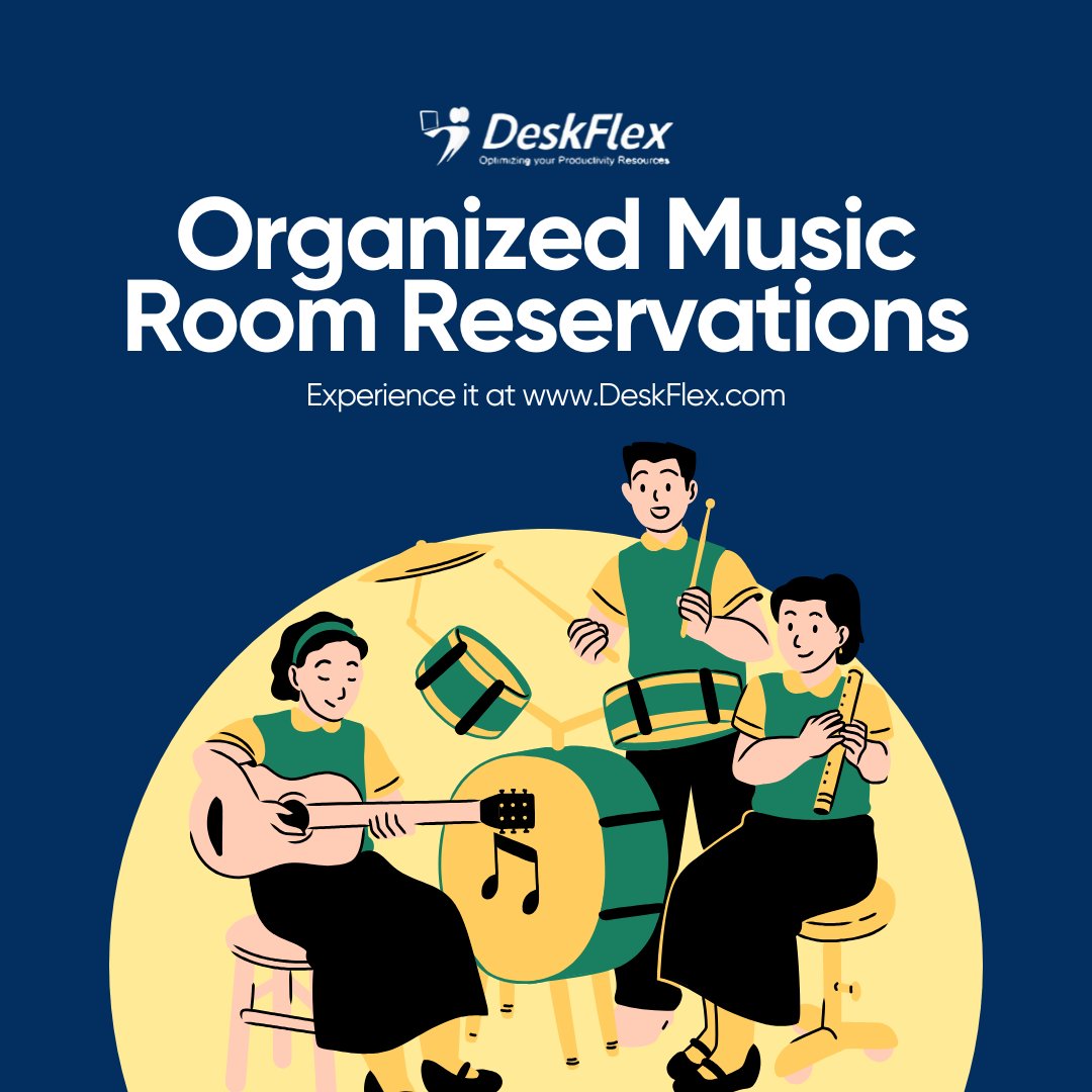 DeskFlex1's tweet image. Organized Music Room Reservations! 🎶🏫

Ensure students and teachers have access to practice rooms without conflicts. DeskFlex keeps schedules in tune!

Book a Slot Today! DeskFlex.com

#MusicClass #PracticeRoom #SchoolScheduling