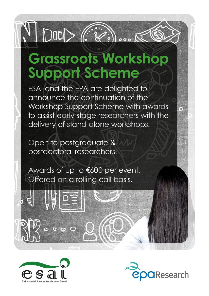 ESAI_ENVIRON (@esai_environ) on Twitter photo The next <a href="/ESAI_Environ/">ESAI_ENVIRON</a> Grassroots Funding call closes on 30 April. Sponsored by the <a href="/EPAResearchNews/">EPA Research News</a>, this funding offers postgrads and postdocs an opportunity to run standalone events to disseminate research and facilitate knowledge exchange.
For more: esaiweb.org/funding---awar… The next <a href="/ESAI_Environ/">ESAI_ENVIRON</a> Grassroots Funding call closes on 30 April. Sponsored by the <a href="/EPAResearchNews/">EPA Research News</a>, this funding offers postgrads and postdocs an opportunity to run standalone events to disseminate research and facilitate knowledge exchange.
For more: esaiweb.org/funding---awar…