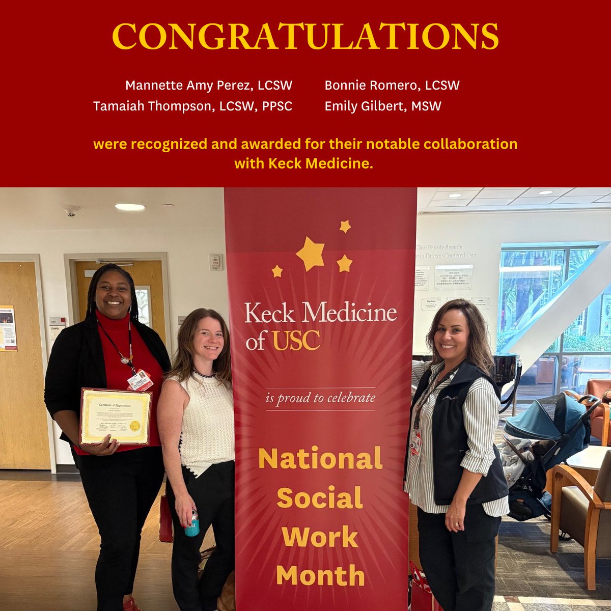 USC Psychiatry (@uscpsychiatry) on Twitter photo “We could not be happier with the partnership we have with the Mental Health Crisis Specialists.” - Kathleen Hawkins, Senior Director of Care Coordination for Keck Medicine.
#USCPsychiatry #psychology #therapist #socialworker #SocialWorkMonth <a href="/KECKSchool_USC/">Keck School of Medicine of USC</a> <a href="/KeckMedicineUSC/">Keck Medicine of USC</a> “We could not be happier with the partnership we have with the Mental Health Crisis Specialists.” - Kathleen Hawkins, Senior Director of Care Coordination for Keck Medicine.
#USCPsychiatry #psychology #therapist #socialworker #SocialWorkMonth <a href="/KECKSchool_USC/">Keck School of Medicine of USC</a> <a href="/KeckMedicineUSC/">Keck Medicine of USC</a>