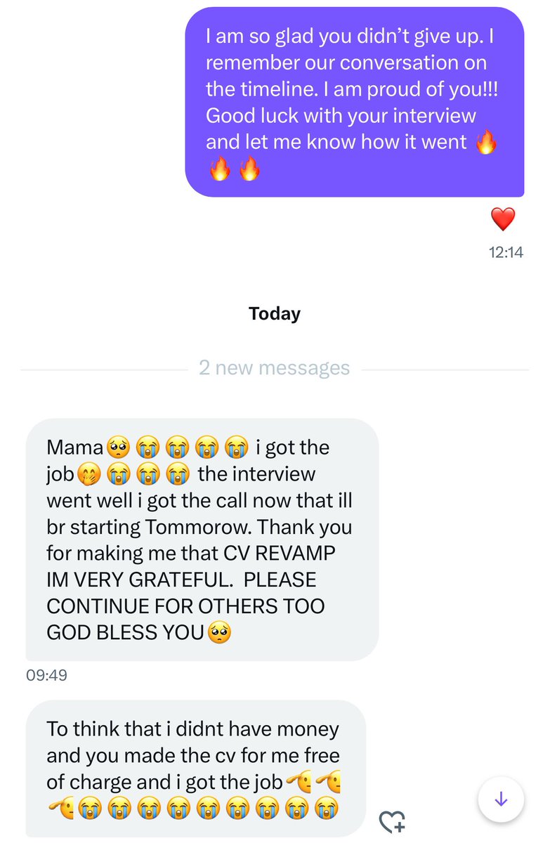 dramadelinquent's tweet photo. No one wants to get the “We regret to inform you” response. If you are, chances are your CV isn’t formatted properly

Let’s change that!

I can help revamp your CV, LinkedIn and craft a pretty awesome cover letter

CV R100 - R200
LinkedIn R550
Advanced LinkedIn R700
Exec resume R750
Cover letter R100
Interview prep R350

CV and Linkedin packages:
R600 CV and standard LinkedIn
R750 CV and advanced LinkedIn

Email me,  I’ll reply with all the details natasha@eloquentrecruitment.co.za

Visit our website https://t.co/aaiXhm7aig