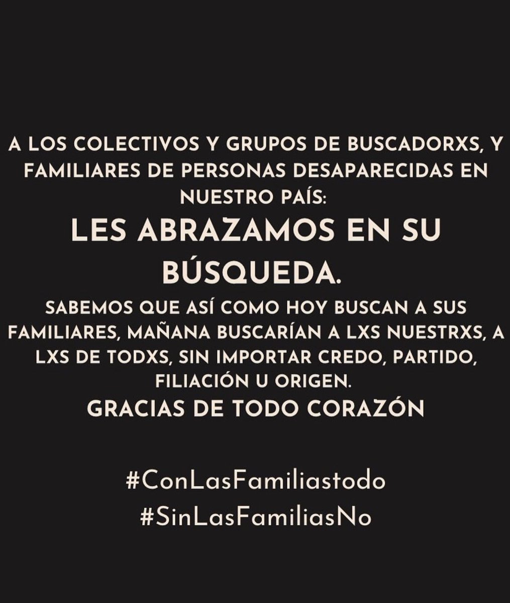#ConLasFamiliasTodo #SinLasFamiliasNo
