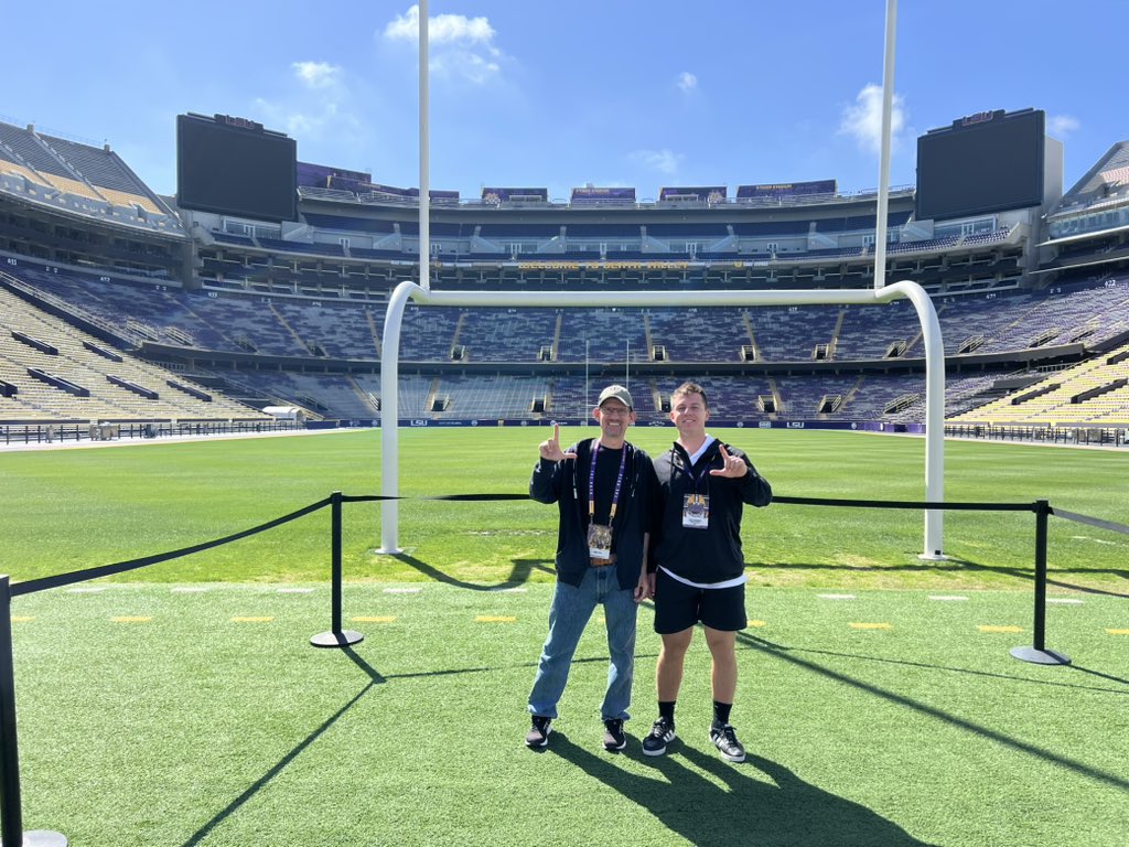 Balint Vorosmarty (@bvorosmarty) on Twitter photo I had a great time at <a href="/LSUfootball/">LSU Football</a> spring practice today. Thank you <a href="/Coach_AAnand/">Aman Anand</a>, <a href="/CoachRJackson34/">Ryan Jackson</a> and @JRBazarLSU for the awesome tour and hospitality it was an honor to be invited out! I cannot wait to be come back and visit again! #GeauxTigers
@hka_tanalski <a href="/Coach_Radke/">Luke Radke</a> I had a great time at <a href="/LSUfootball/">LSU Football</a> spring practice today. Thank you <a href="/Coach_AAnand/">Aman Anand</a>, <a href="/CoachRJackson34/">Ryan Jackson</a> and @JRBazarLSU for the awesome tour and hospitality it was an honor to be invited out! I cannot wait to be come back and visit again! #GeauxTigers
@hka_tanalski <a href="/Coach_Radke/">Luke Radke</a>