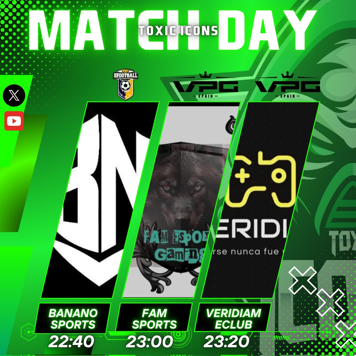 Toxic Icons FC (@toxiciconsfc) on Twitter photo 🟢 MATCHDAY | 🧪 WE ARE TOXIC 🟢 MATCHDAY | 🧪 WE ARE TOXIC