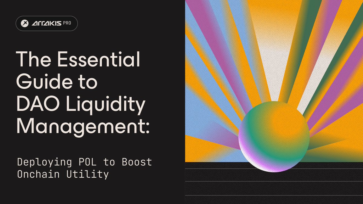 Our latest deep dive: The Essential Guide to DAO Liquidity Management.