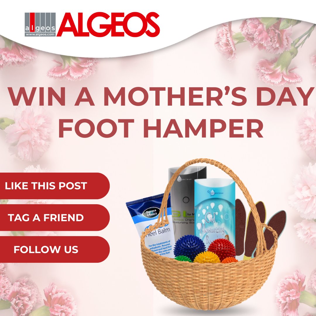 One lucky winner will receive a hamper full of footcare products for Mother's Day! Follow us, and like, share, and tag a friend to enter!

The winner will be contacted on 27th March – good luck!

(UK &amp; Ireland only)

#MothersDay #MothersDayCompetition #Giveaway