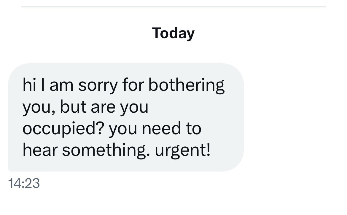 🚨SCAM ALERT🚨If u receive any DMs like below PLEASE don’t respond to it + don’t divulge account details or email addresses to anyone. The end game is to take over your account. I’m aware of several accounts that have received this message (including myself). #Hedgewatch