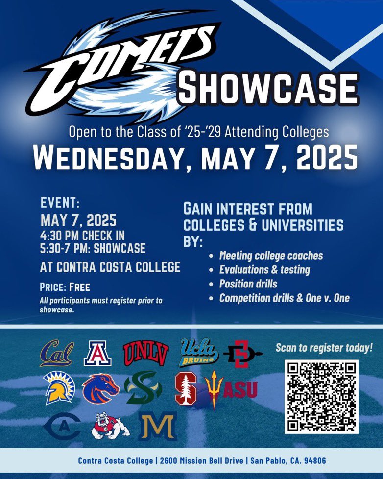Thank you @RBsCoachRick for the heads up about the <a href="/CCCFootball_24/">CCC Comets Football</a> showcase‼️

#GoComets #26’strong