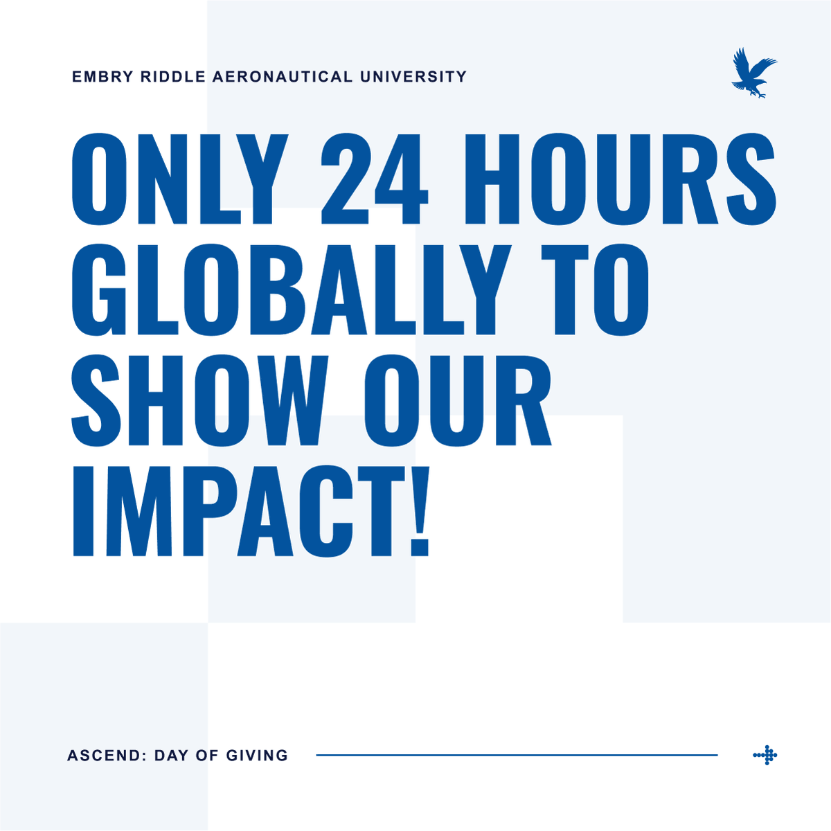 EmbryRiddle's tweet photo. Todayโs the Day! ๐ฆ
Ascend Day of Giving is LIVE until 11:59 a.m. March 26.
Together we're not just giving, we're making an impact.
Donate here today: https://t.co/F9UmeE6XOy
#AscendHigher #GoERAU https://t.co/7kc9h7TXxf