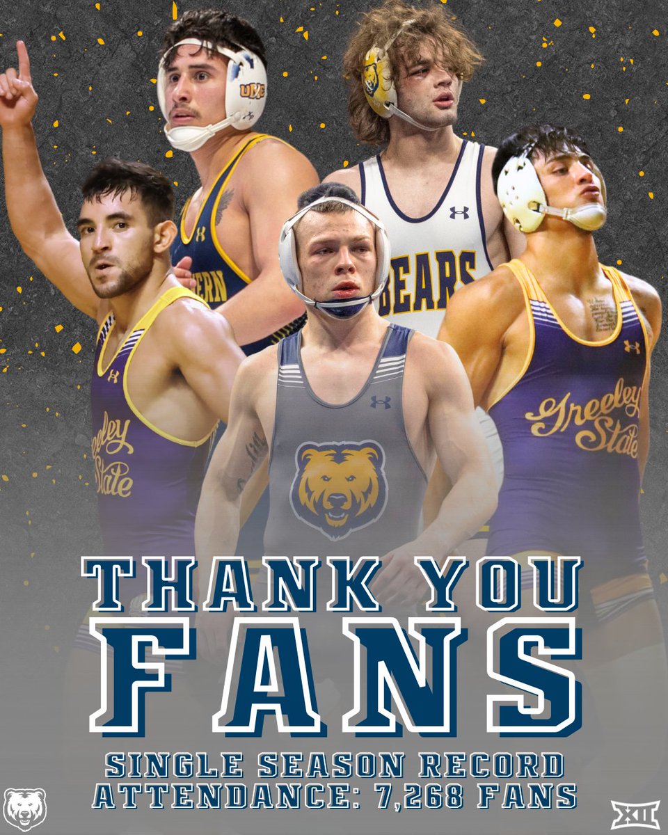 Massive thank you to all the fans for your unwavering support throughout this season! Your support helped us achieve a record-breaking season with two Big 12 Champions and two NCAA All-Americans! We couldn’t have done it without you. 

#bearwitness