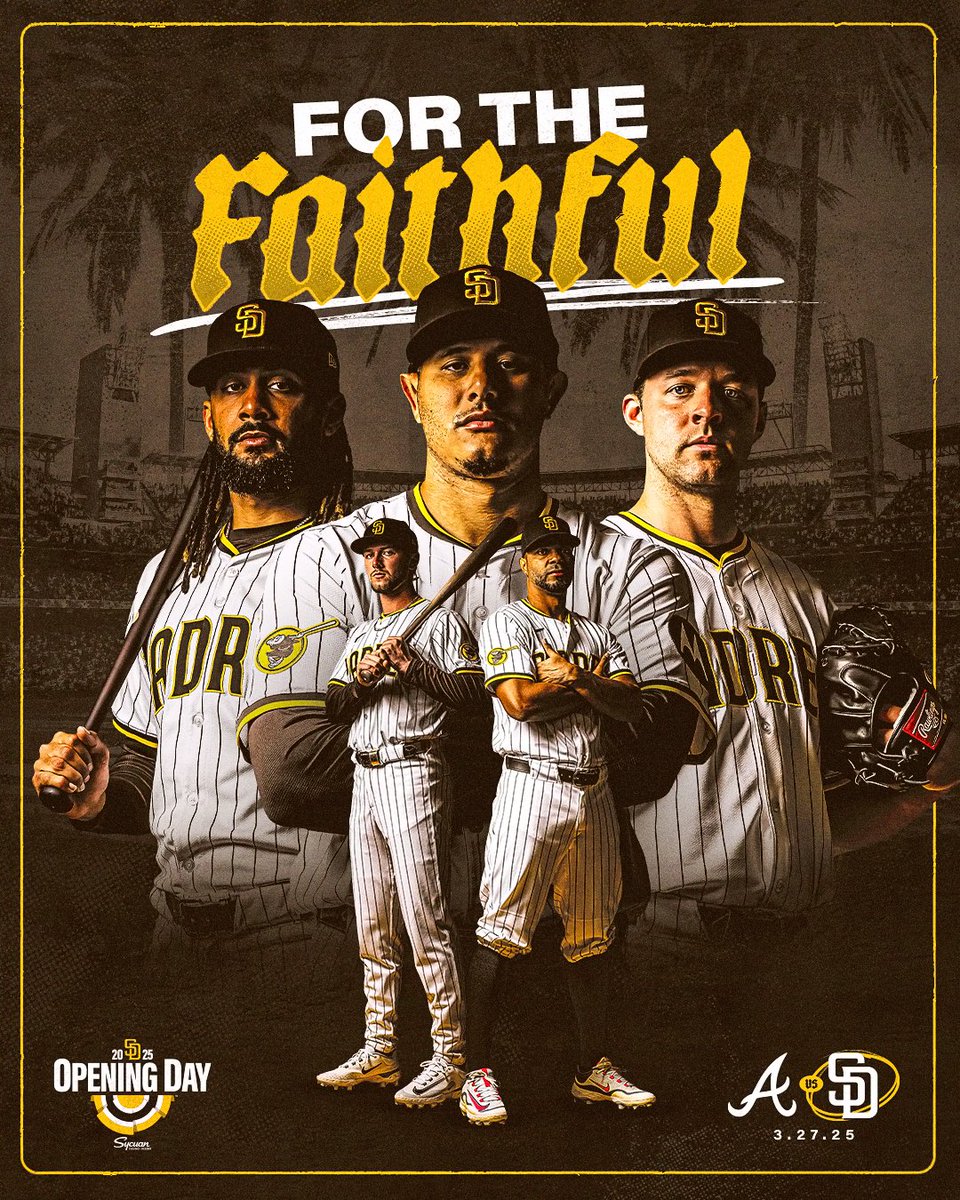Coming soon to a ballpark near you.

#SDOpeningDay