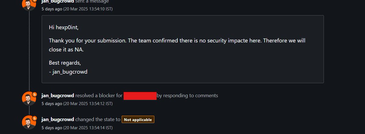 ProwlSec's tweet image. This hits different!!
#BugBounty #Challenges #CyberSecurity #tips #tricks #methodologymonday #PenTest #Hacking #viralpost #Hardwork #Motivation