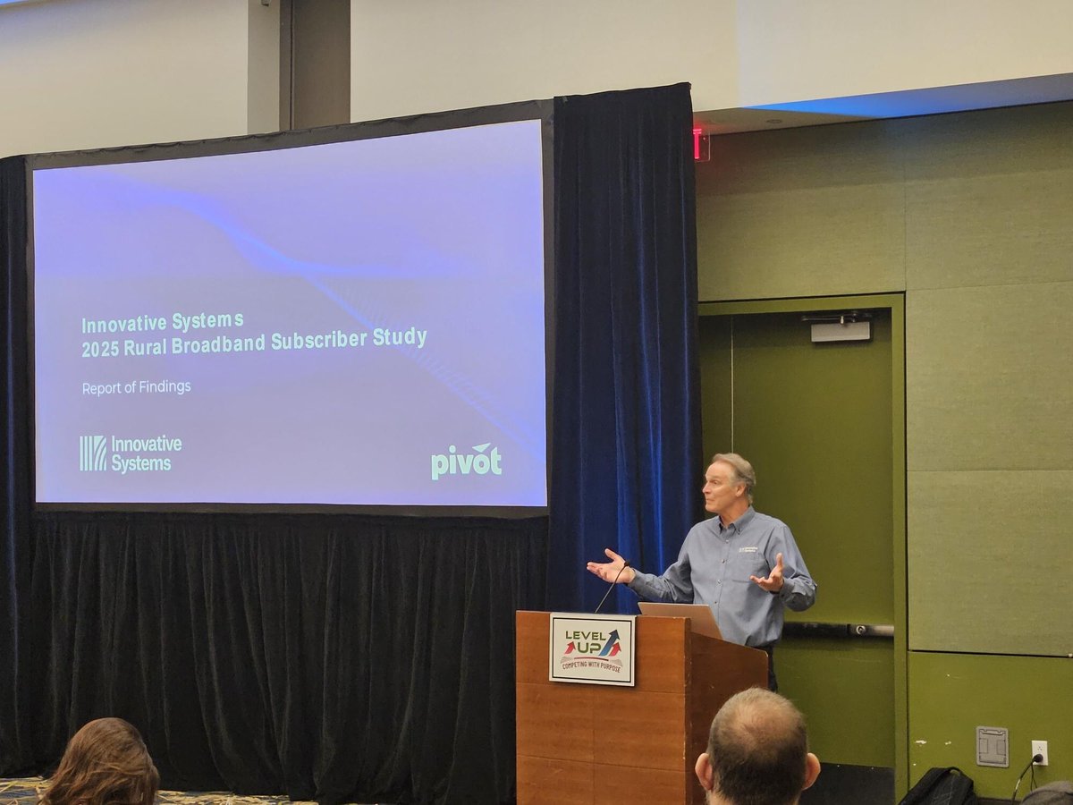 Scott Meyer spoke today at ICA on the 2025 Innovative Systems Rural Subscriber Study. The Report will include insights on Marketing &amp; Subscriber Acquisition, Customer Experience and Providing Additional Value. Request a copy: bit.ly/4215gZj