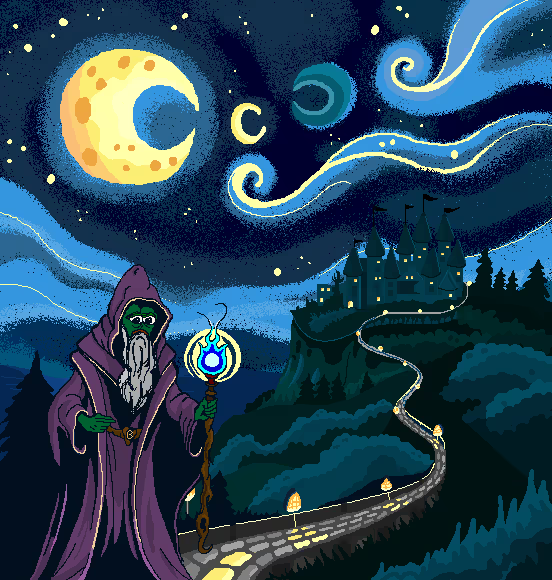 RealPeposhi's tweet photo. Peps Pill  🧠 

Did you know that all the Peps traits are references to elements of the Pepecoin ecosystem?
The background "The Wizard of Cyan" is a tribute to "Quest Giver: The Wizard of Cyan," the highest selling #Pepepaint NFT created by @_pr0m3theus_