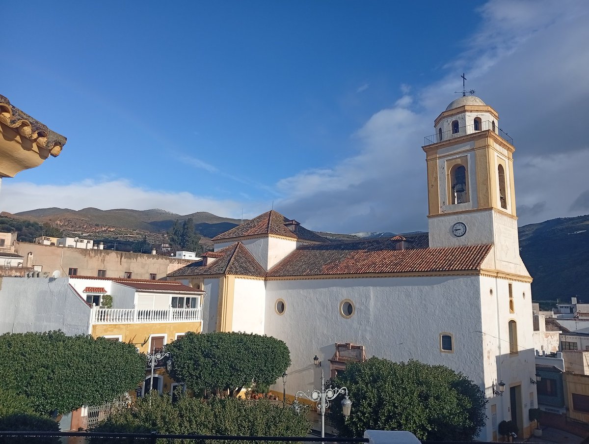 CortijoabueloP's tweet photo. La iglesia de #canjayar , en la #alpujarraalmeriense 
Una vista poco habitual https://t.co/AA8gtFpjg0