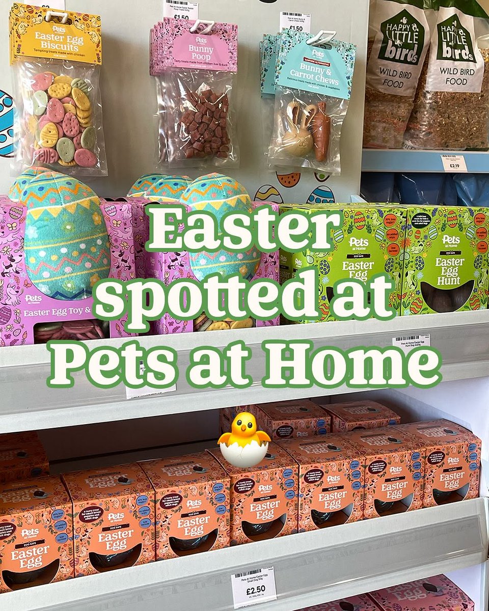 VictoriaRPNots's tweet photo. Pets at Home cracked the code on what to get your pets this Easter 🐣 https://t.co/B4RTJmthbE