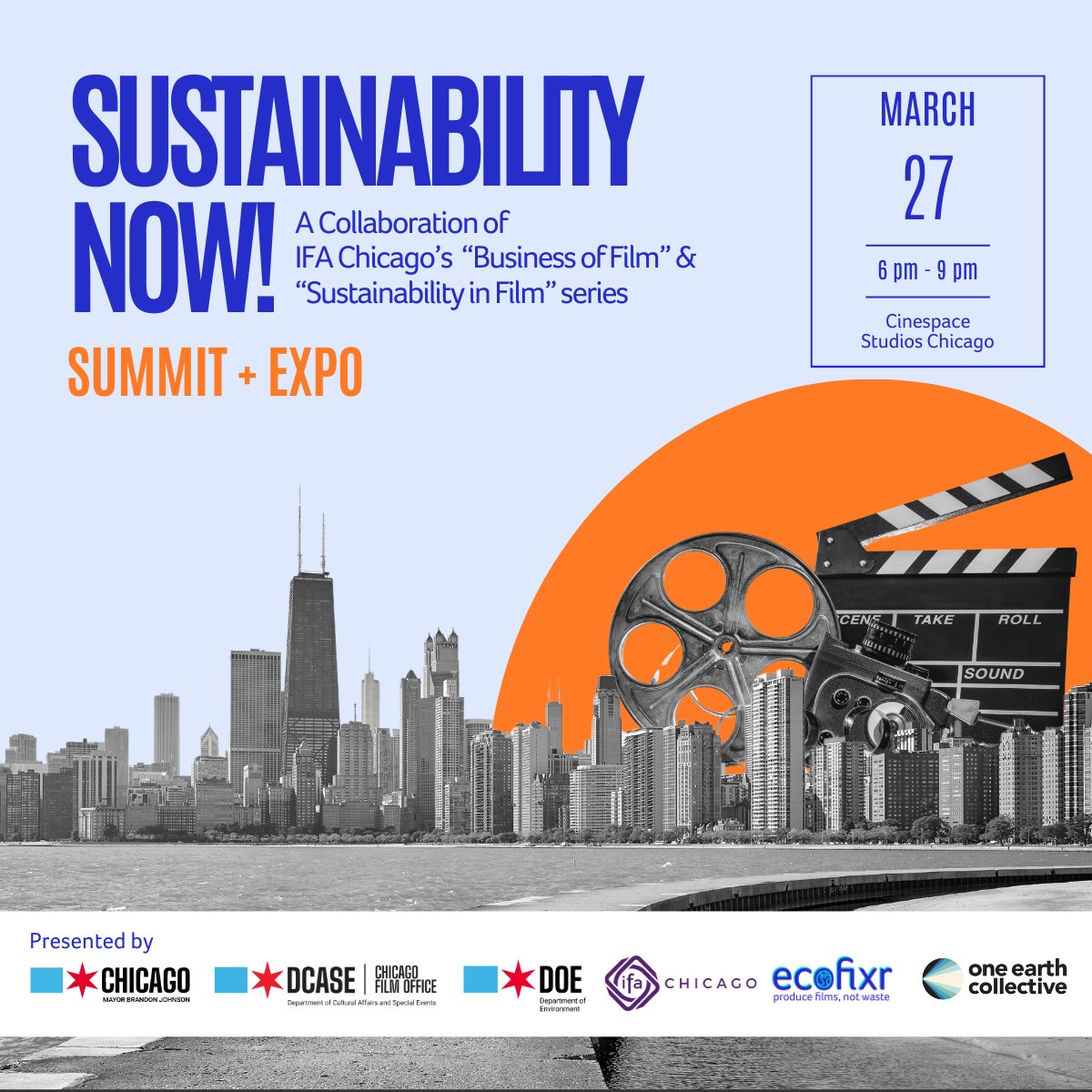 Chicago Department of Environment (@chicagodoe) on Twitter photo Want to talk about sustainability in the film industry? 📽️ Join us this Thurs., March 27, at 6pm at Cinespace Studios to learn about solutions & connect with others who are making the industry greener! Register here: lu.ma/hbnhsfrq <a href="/ChiFilmOffice/">Chicago Film Office</a> <a href="/IFAChicago/">Independent Film Alliance Chicago</a> <a href="/OneEarthFF/">One Earth Film Fest</a> Want to talk about sustainability in the film industry? 📽️ Join us this Thurs., March 27, at 6pm at Cinespace Studios to learn about solutions & connect with others who are making the industry greener! Register here: lu.ma/hbnhsfrq <a href="/ChiFilmOffice/">Chicago Film Office</a> <a href="/IFAChicago/">Independent Film Alliance Chicago</a> <a href="/OneEarthFF/">One Earth Film Fest</a>