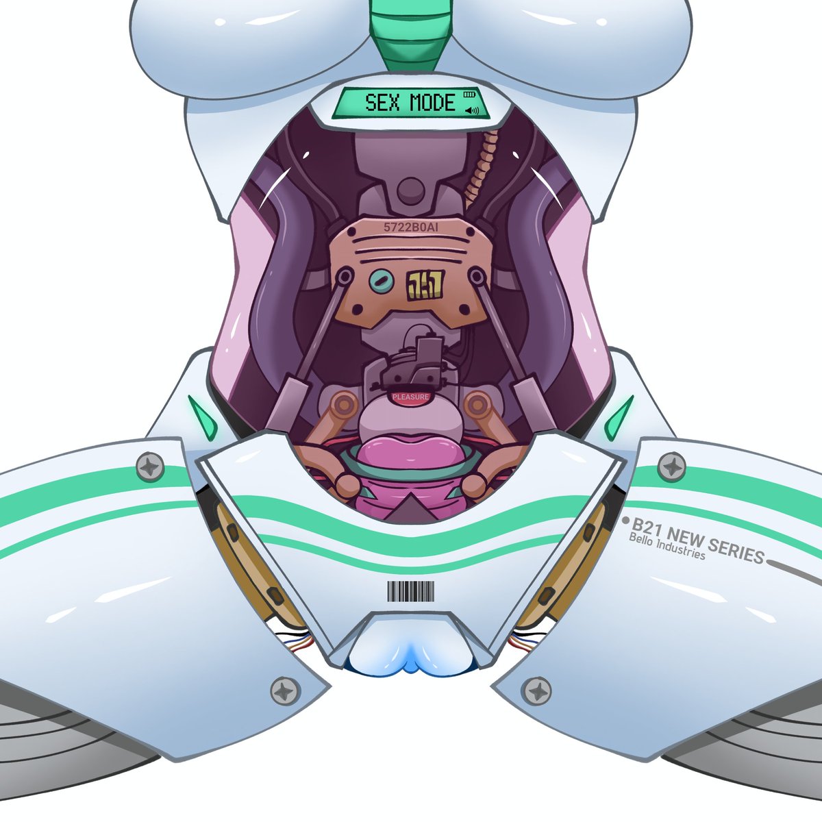 Robotic womb🗿
#nsfwart #robotgirl