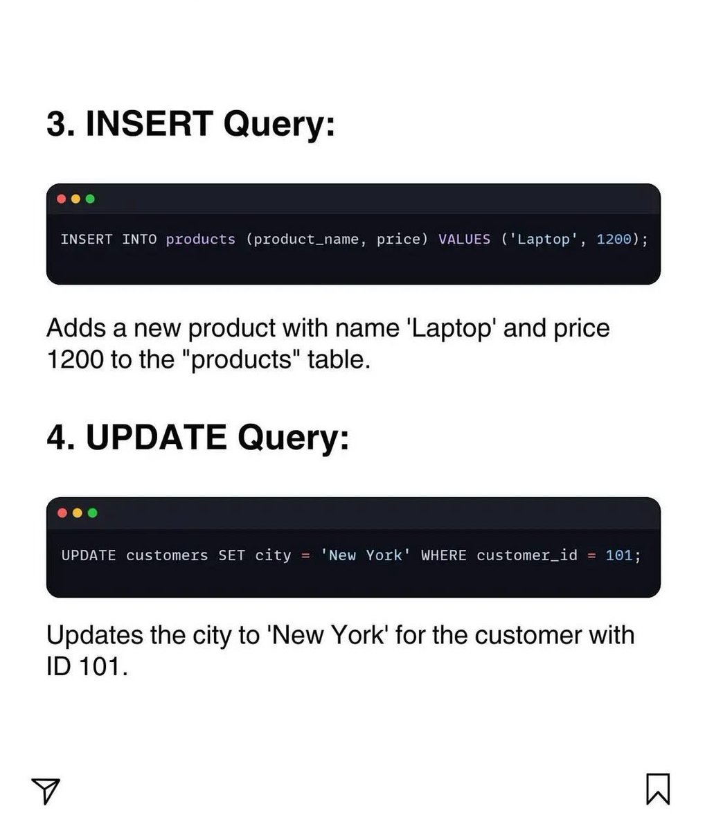 iam_Uchenna's tweet image. 📖  SQL Short Notes 📝 Beginner To Advance