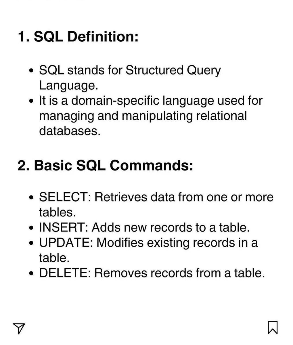 iam_Uchenna's tweet image. 📖  SQL Short Notes 📝 Beginner To Advance