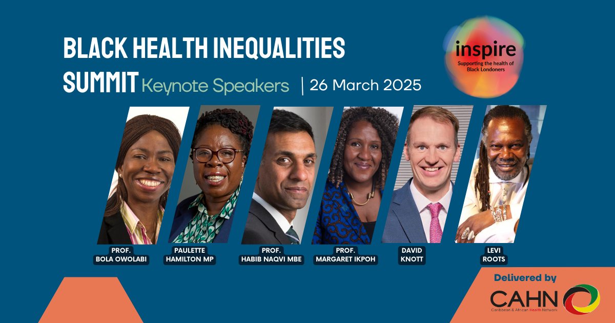 LDN Inspire (@ldninspire_) on Twitter photo Tomorrow! #BlackHealthSummit. Ready for #Transformational change? Community-led solutions tackling #healthinequalities? The QEII Centre is the place for you tomorrow 26th of March.
✅ 500+ delegates confirmed.
📍 QEII Centre, London
🕘 9AM-5PM
Delivered by: <a href="/cahn_uk/">Caribbean & African Health Network</a> Tomorrow! #BlackHealthSummit. Ready for #Transformational change? Community-led solutions tackling #healthinequalities? The QEII Centre is the place for you tomorrow 26th of March.
✅ 500+ delegates confirmed.
📍 QEII Centre, London
🕘 9AM-5PM
Delivered by: <a href="/cahn_uk/">Caribbean & African Health Network</a>