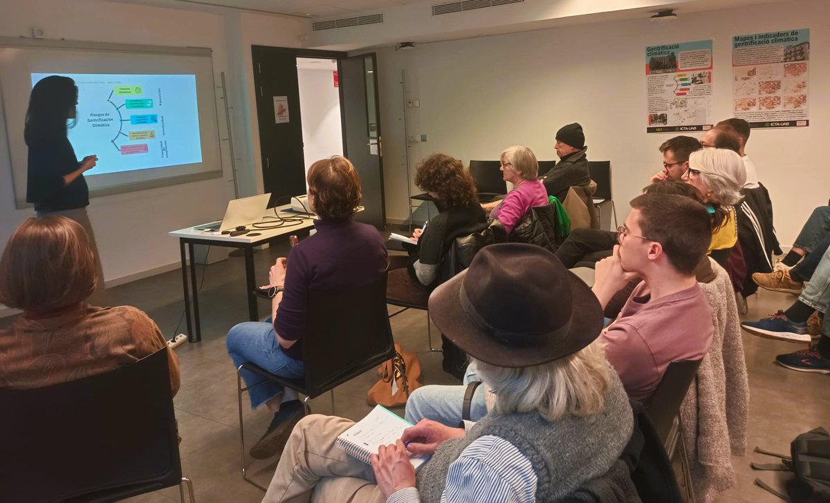 Amalia Calderón-Argelich (@amaliaargelich) on Twitter photo Moltes gràcies a totes les persones que van poder venir al <a href="/calabria_66/">Federació d'Entitats Calàbria 66</a> a la sessió sobre Gentrificació Climàtica a l'Eixample i l'àrea metropolitana, i en particular a <a href="/FemSantAntoni/">Fem Sant Antoni</a> i <a href="/SindicatLloguer/">Sindicat de Llogateres i Llogaters</a>
Podeu veure més info aquí: bcnuej.org/projects/clima… Moltes gràcies a totes les persones que van poder venir al <a href="/calabria_66/">Federació d'Entitats Calàbria 66</a> a la sessió sobre Gentrificació Climàtica a l'Eixample i l'àrea metropolitana, i en particular a <a href="/FemSantAntoni/">Fem Sant Antoni</a> i <a href="/SindicatLloguer/">Sindicat de Llogateres i Llogaters</a>
Podeu veure més info aquí: bcnuej.org/projects/clima…