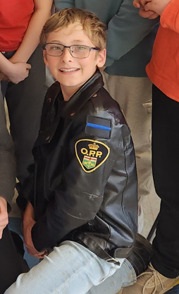 OPP_WR's tweet photo. #HuronOPP Community Engagement Officer Constable Soldan visited the grade 6/7 class at #Seaforth public school to discuss #bullying , #internet safety, and #bicycle safety. At least one student has his sights set on a career in policing already! #OPP #communityengagement @yourschools @HuronEast @SeaforthPublic https://t.co/MKfiSBV1nQ #huroncounty ^cs.