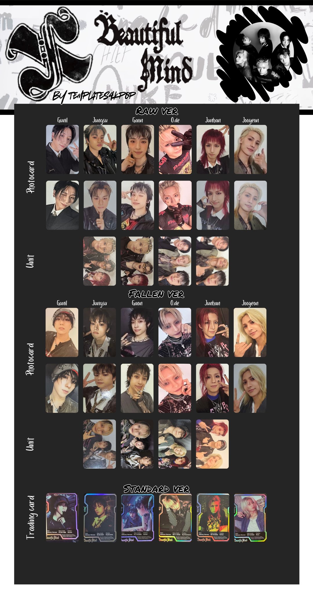 Xdinary Heroes Beautiful Mind 入場特典 トレカ Xdinary Heroes] Beautiful Mind / Photobook Ver. Official