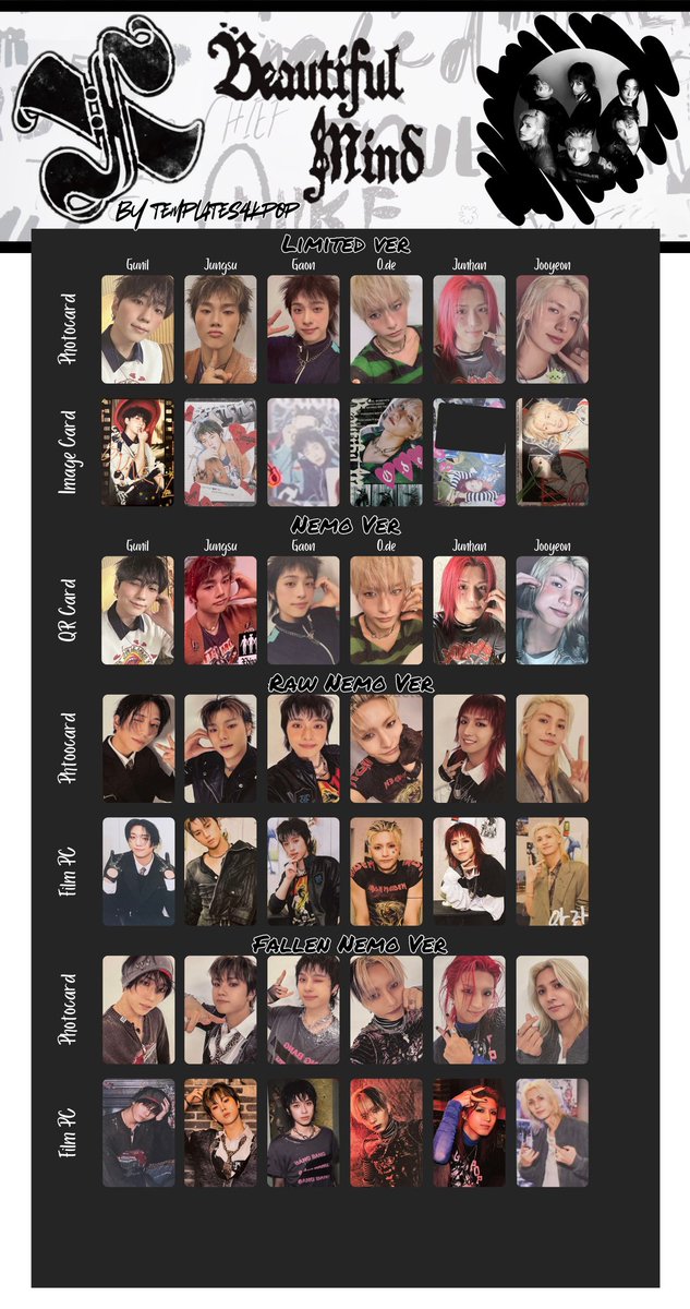 Xdinary Heroes Beautiful Mind Album Photocard pc limited nemo