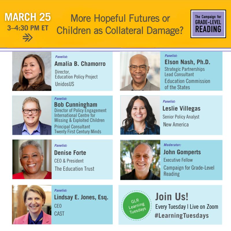 Denise Forte (@denise_edtrust) on Twitter photo President Trump signed an EO to dismantle the Dept. of Ed. What does this mean for the millions of children who rely on its funding & protections? I'll be joining
<a href="/readingby3rd/">Campaign for Grade-Level Reading</a> today to discuss <a href="/EdTrust/">EdTrust</a> <a href="/CAST_UDL/">CAST</a> <a href="/WeAreUnidosUS/">UnidosUS</a> <a href="/EdCommission/">ECS | Education Commission of the States</a> & <a href="/NewAmerica/">New America</a> bit.ly/3Vpb3VR President Trump signed an EO to dismantle the Dept. of Ed. What does this mean for the millions of children who rely on its funding & protections? I'll be joining
<a href="/readingby3rd/">Campaign for Grade-Level Reading</a> today to discuss <a href="/EdTrust/">EdTrust</a> <a href="/CAST_UDL/">CAST</a> <a href="/WeAreUnidosUS/">UnidosUS</a> <a href="/EdCommission/">ECS | Education Commission of the States</a> & <a href="/NewAmerica/">New America</a> bit.ly/3Vpb3VR