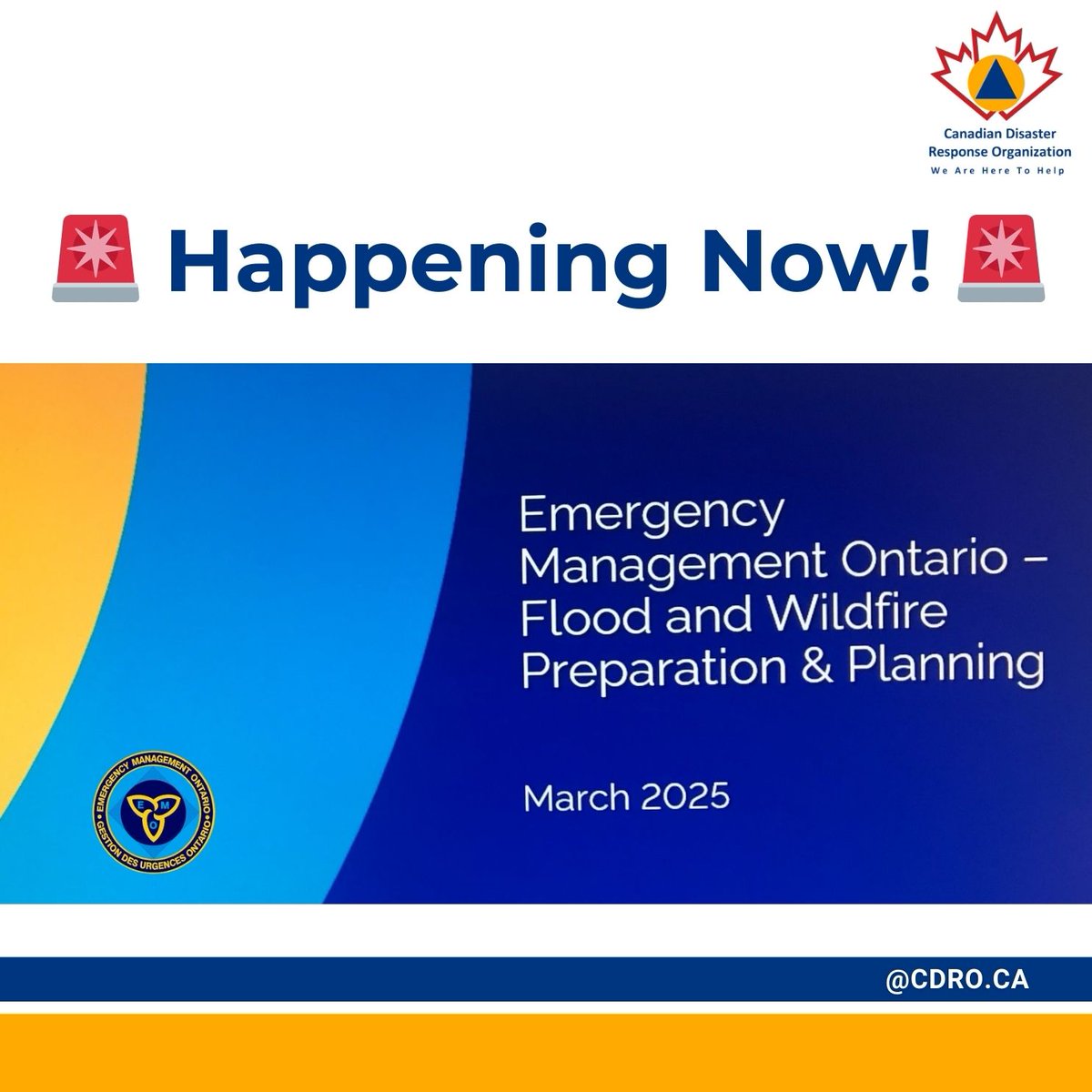 Canadian Disaster Response Organization (CDRO) tweet media