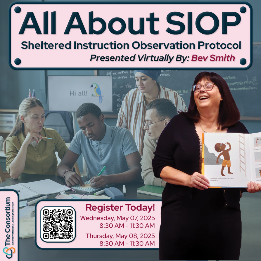 Ready to make your lessons more accessible to EAL students? Explore the 8 components of the SIOP framework in our latest online series. 🖥️ These sessions on May 7-8, 2025, are free and designed for all educators!

Register at: sapdc.ca/program/13886 
#SIOP #EALStrategies #APLC